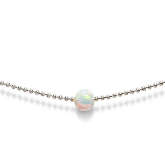 Jewelry - Silver Opal Choker Necklace